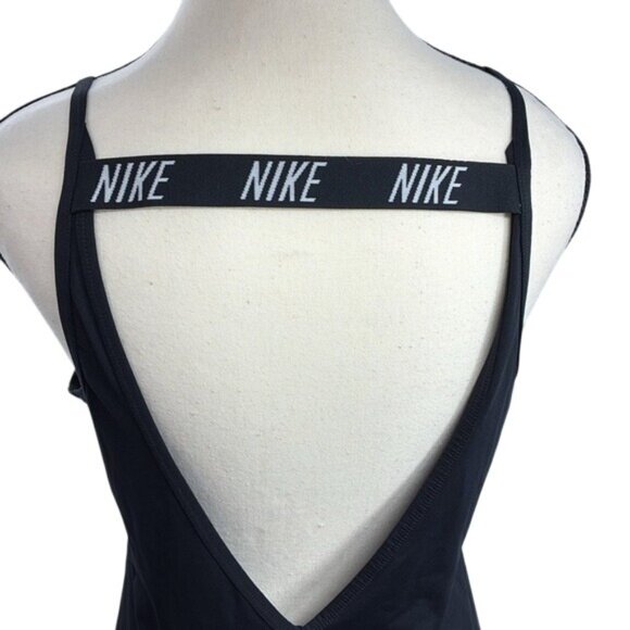 Nike Athletic Tank Top Womens Size M Black Dri-Fit Lightweight Activewear - Picture 5 of 8